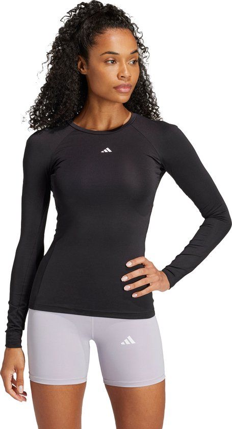 adidas Performance TECHFIT Trainingsshirt met Lange Mouwen Dames Zwart XS