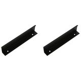 Amig - Pack van 2 Meubelgrepen - 128 Mm - Mat Zwart - Aluminium - Mod. 848