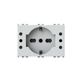 4Box - USB inbouwstopcontact P40 3.0A compatibel met Vimar® Plana™ wit