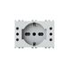 4Box - USB inbouwstopcontact P40 3.0A compatibel met Vimar® Plana™ wit