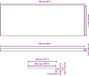 vidaXL - Raamdorpel - Marmeren textuur - 160 x 50 x 4,5 cm - PVC