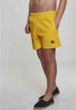 Urban Classics Block Zwemshorts Heren Geel Maat S