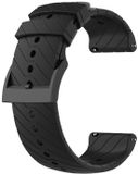 INF Suunto Zwart Siliconen Bandje voor Suunto 7/9/9 Baro/D5 Smartwatch