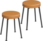 Homcom Eetkamerstoel PU 35 x 35 x 47 cm Bruin