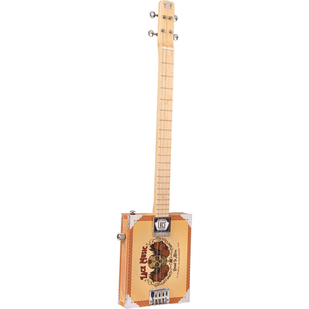 Lace Cigar Box Guitar Dead is Alive 4-String Electric Guitar