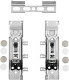 SOTECH 1 set verborgen kasthangers TH6402 draagvermogen/paar 178 kg verstelbare meubelbeugel gegalvaniseerde stalen meubelhangers onzichtbaar
