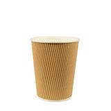 Merkloos / Sans marque Kartonnen koffiebekers - 50x - drinkbekers - 200ml - milieuvriendelijk - composteerbaar - wegwerpbekers