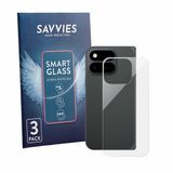 Savvies 3 Stuks Screenprotector - Geschikt voor Google Pixel 11 Pro Fold (Achterkant) - Beschermfolie Glas Transparant