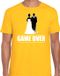 Bellatio Decorations Vrijgezellenfeest T-shirt Heren Game Over Geel L
