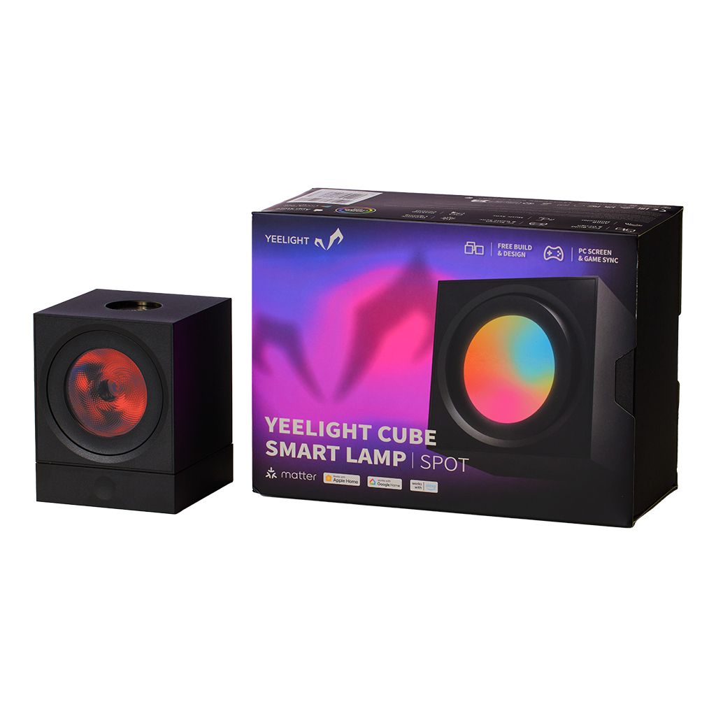 Yeelight Cube Smart Tafellamp - Wi-Fi/Bluetooth - Zwart