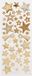 Merkloos / Sans marque Creativ Company B.V. Sterren vormen stickervel met 52x stuks - metallic goud