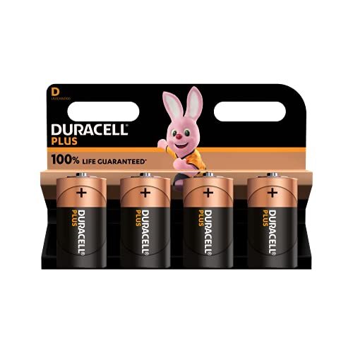 Duracell NEW Plus D Mono alkaline batterijen, 1.5V LR20 MN1300, 4-pack, LR14 MN1400, 4 stuks