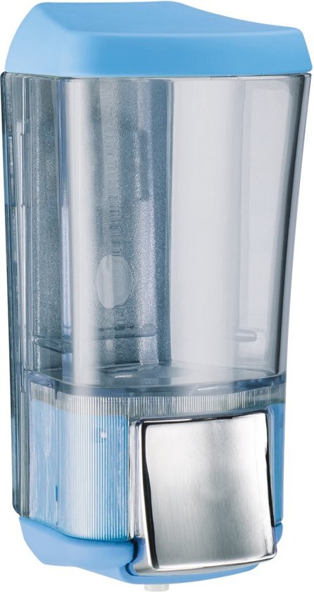 Marplast zeepdispenser A76424AZ â€“ Professionele kwaliteit â€“ Blauw met Transparant â€“ 170 ml â€“ Geschikt voor openbare ruimten