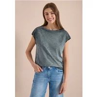 Cecil Shirt met boothals in garment-dyed look