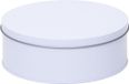 Merkloos The Box Blikken Rond koekblik opbergblik - wit - D18 x H7 cm
