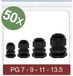 Quadrios 24CA389 Wartel PG7, PG9, PG11, PG13.5 Polyamide Zwart 50 stuk(s)