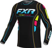 FXR Revo Velocity Motorcross trui Zwart/blauw/geel Maat L