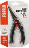Rapala - Vistang RCD Mag Spring Pliers - Visuitrusting met roestvrijstalen kaken - Visartikel met stevige veer - Ergonomische Soft Grip handgrepen - 20 cm - Zwart/Rood