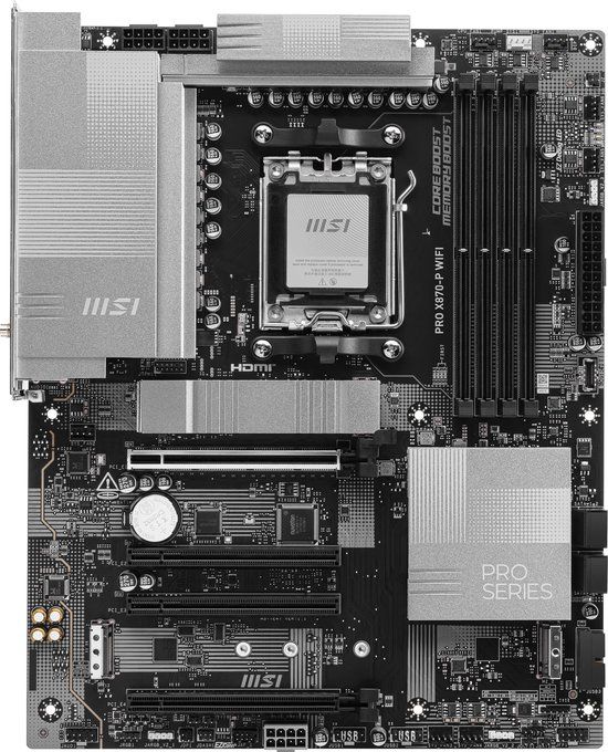 MSI PRO X870-P WIFI Moederbord - Socket AM5 - ATX