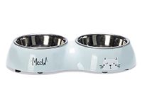 Karlie Kattenbak Rana lichtblauw diner set 2, 522654, 400 ml