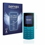 Savvies Screenprotector voor Nokia 105 4G (2023) - Folie Beschermfolie transparant 6 Stuks