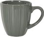 Home Deco Factory Koffiemok / Thee Beker - Donkergrijs - 33 cl - Keramiek