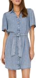 Only Helena Belted Denim Jurk Dames