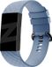 Bandz siliconen band 'Classic' geschikt voor Fitbit Charge 3 / Charge 4 - Grijsblauw - Maat S