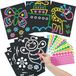 Set de loisirs créatifs autocollants - Dot art - 8 feuilles de design - 27 x 20 cm
