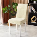 Merkloos / Sans marque Stretch Stoelhoezen 2 Stuks, Moderne Elastische Stoelhoes, Universele Eetstoelhoezen Voor Eetkamerstoel, Verwijderbare Wasbare Eetkamerstoelhoezen Voor Thuis Hotel, Beige