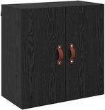 vidaXL Wandkast 60 x 31 x 60 cm Bewerkt hout Zwart eiken