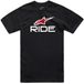 Alpinestars Ride 4.0 Csf Tee T-shirt pour hommes, Noir/Blanc/Rouge