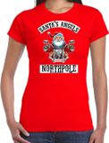Bellatio Decorations Santas Angels Northpole Rood Kerstshirt Dames XXL