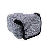 JJC Zachte elastische neopreen spiegelloze camera draagtas voor Canon EOS M50 M5 Fuji Fujifilm X-E4 X-S10 X-T30 X-T20 X-T10 X-A3 X-A2 X-M1 Sony a7C DSLR camera's Ultra lichte stroage case