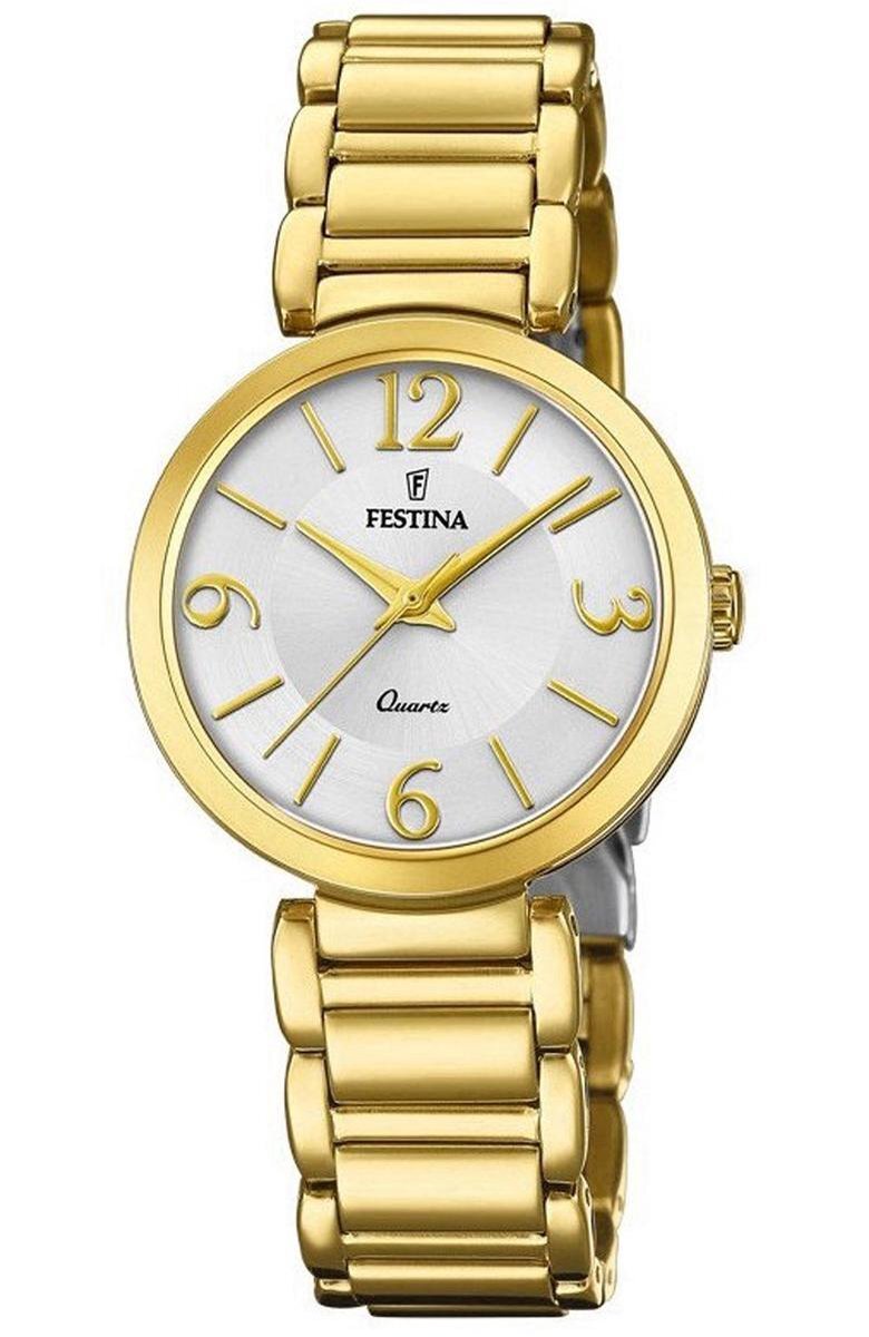 Festina F20214/1 Dames - Horloge - Staal - Goudkleurig - 30,5mm