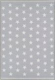 andiamo Tapijt sterrenhemel - woonkamer slaapkamer hal gemakkelijk te onderhouden duurzaam - lichtgrijs 133 x 190 cm