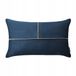 Room99 Decoratieve Kussenhoes Fluweel 30x50cm - Navy Blauw met Gouden Accent