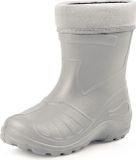 Ladeheid Kinder Regenlaarzen - Rubber - met Binnenschoen - EVA - Wasbare Binnenschoen - Grijs - 33