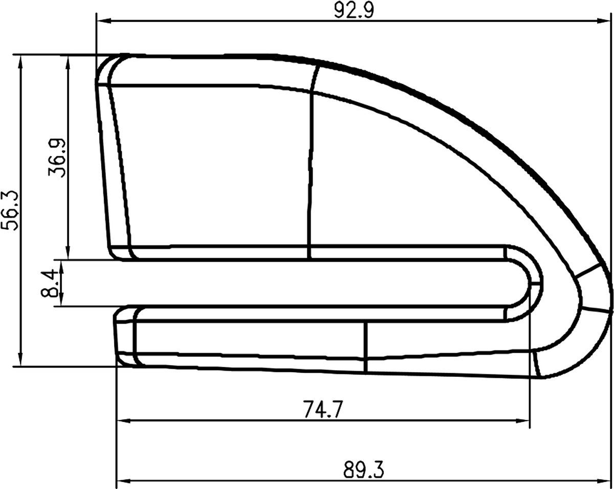 Vinz Pico Alarm Schijfremslot ART4 - Rood