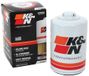 K&N Oliefilter - Opschroeffilter 76x121mm compatibel met Chevrolet, GMC, Buick, Cadillac, Hummer, Pontiac, Saturn, Isuzu, Saab (HP-2006)