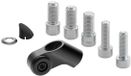 Rizoma Adaptateur de rétroviseur universel pour montage latéral BS713 Noir 42,5 mm