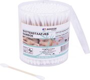 Benson Bamboe wattenstaafjes - biologisch afbreekbaar - 200 stuks - 7,5 cm - Wit