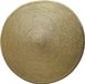 Gerimport Placemat - metallic goud - dia 38 cm - rond - geverfd jute