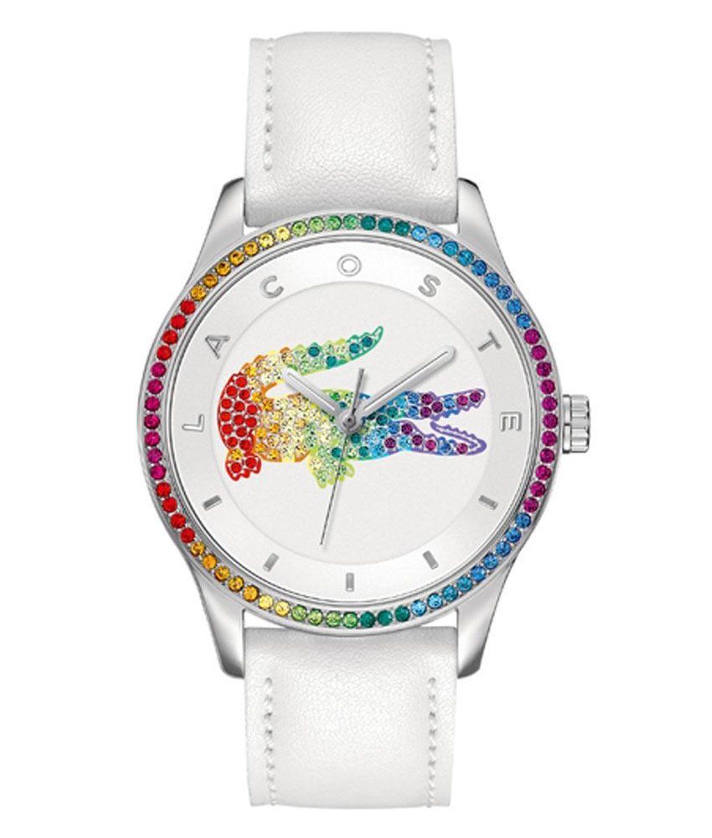 Lacoste LC2000822 Horloge - Leer - Wit - Ã˜ 40 mm