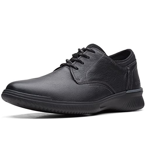Clarks Donaway Plain Heren Oxford Schoenen Zwart Leer 41 EU