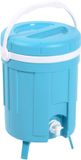 Merkloos Eda Koelbox drank dispenser - met tap - 8L - kunststof - D27 x H39 cm - limonade/water dispenser - draagbaar