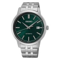 Seiko SRPH89K1 Heren Horloge - Zilverkleurig - Groene Wijzerplaat - Automatisch
