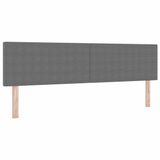 vidaXL LED Hoofdbord met Hoofdeinde Lichtgrijs 180 cm Corduroy Stof