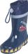 Playshoes Bottes de pluie Enfants Pompier - Bleu foncé - Taille 26/27