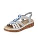 Rieker 62771 damessandalen met sleehak, grijs., 41 EU